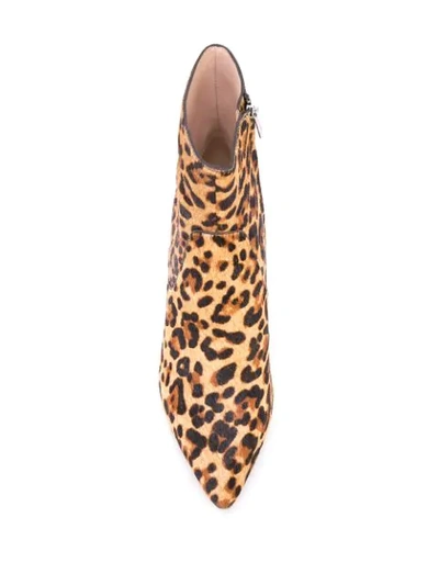 Shop Loeffler Randall Kassidy Leopard Boots In Brown