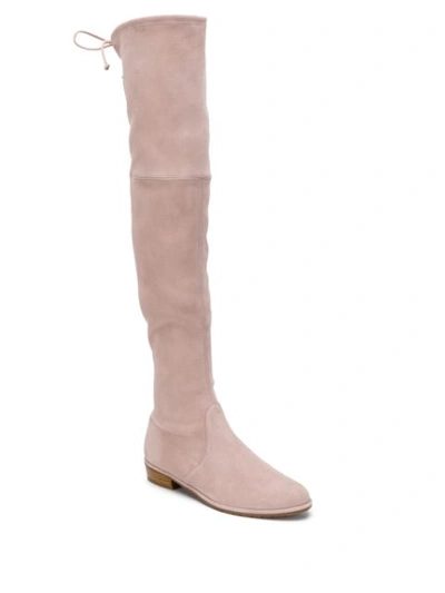 Shop Stuart Weitzman Lowland Over In Neutrals