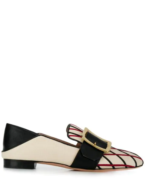 bally white loafers