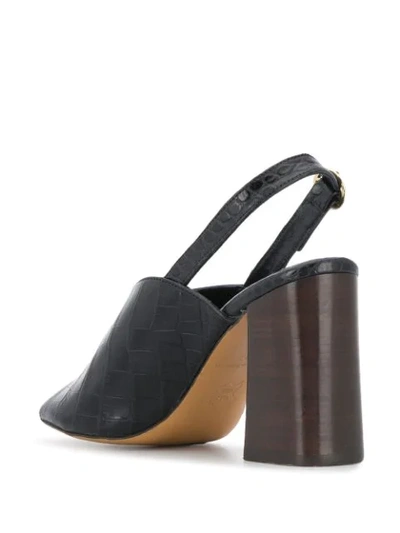 Shop Tila March Slingback Open-toe Sandals In Black