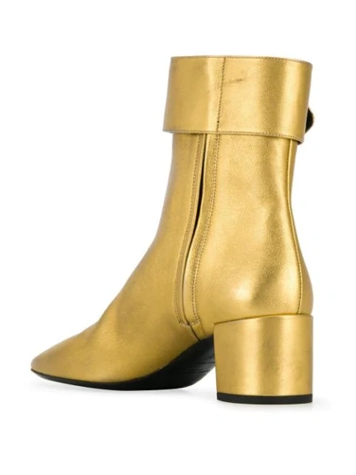 Shop Saint Laurent Joplin 50 Boots In Gold