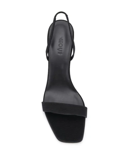 Shop Neous Tulip Slingback Sandals In Black