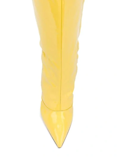 Shop Marco Bologna Thigh-high Boots - Yellow