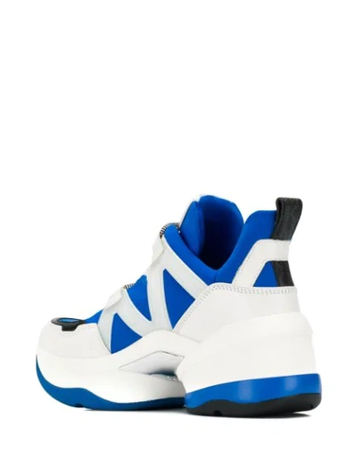 Shop Michael Michael Kors 'olympia' Sneakers In Blue