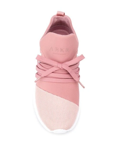 Shop Arkk Raven Slip-on Sneakers In Pink