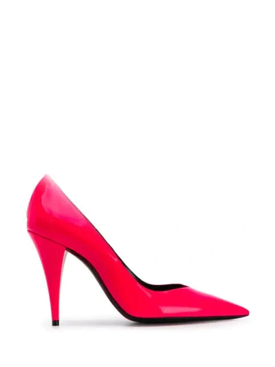 SAINT LAURENT KIKI 100 PUMPS - 粉色