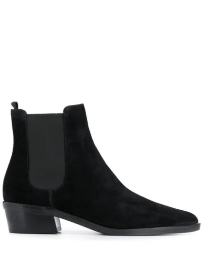 Shop Michael Kors Suede Ankle Boots In Black