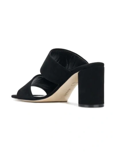 Shop Aeyde Double Strap Mules In Black
