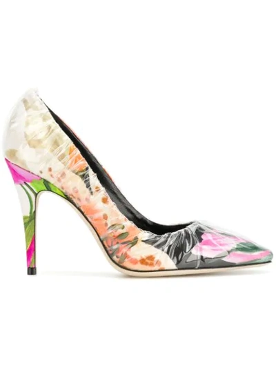 Shop Off-white X Jimmy Choo Anne 100 Pumps In Multicolour