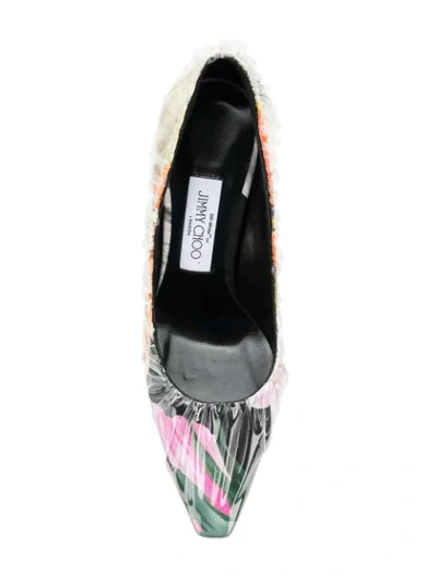 Shop Off-white X Jimmy Choo Anne 100 Pumps In Multicolour