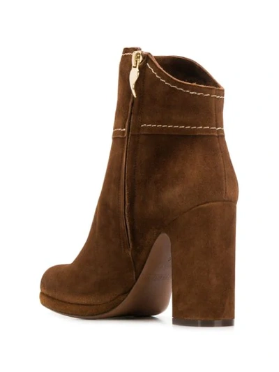 Shop L'autre Chose High Heeled Ankle Boots In Brown