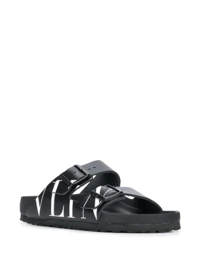 Shop Valentino X Birkenstock Vlnt Slides In 0ni