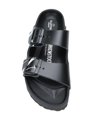 Valentino Garavani X Birkenstock Vlnt Slides In Black | ModeSens