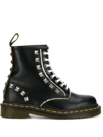 Shop Dr. Martens 1460 Stud Boots In Black