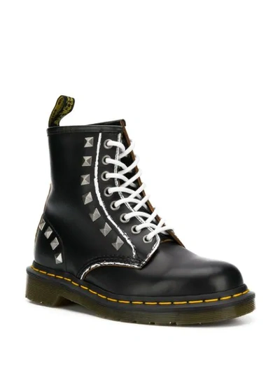 Shop Dr. Martens' 1460 Stud Boots In Black