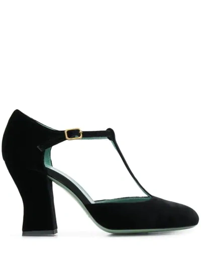 Shop Paola D'arcano Round-toe Pumps In Black