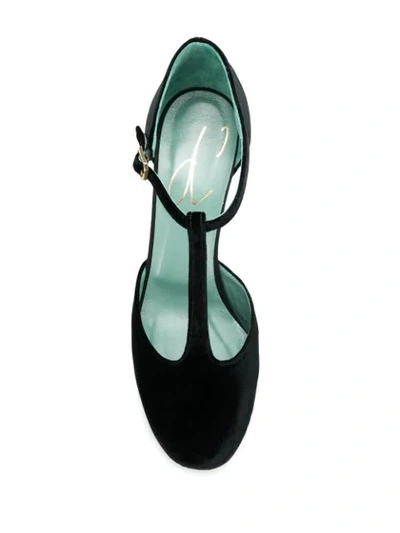 Shop Paola D'arcano Round-toe Pumps In Black