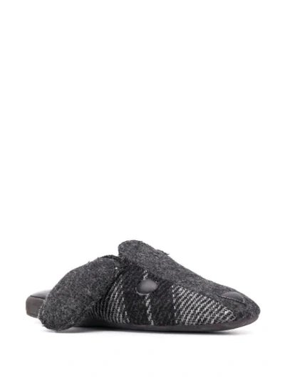 Shop Thom Browne Slip-on Hector Slippers In Grey