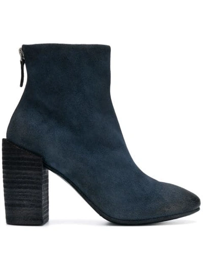 Shop Marsèll Zipped High Ankle Boots - Blue