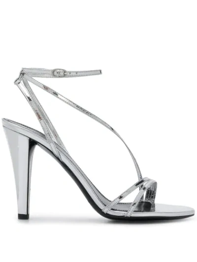 Shop Isabel Marant Arora High Sandals In Silver