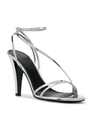 Shop Isabel Marant Arora High Sandals In Silver