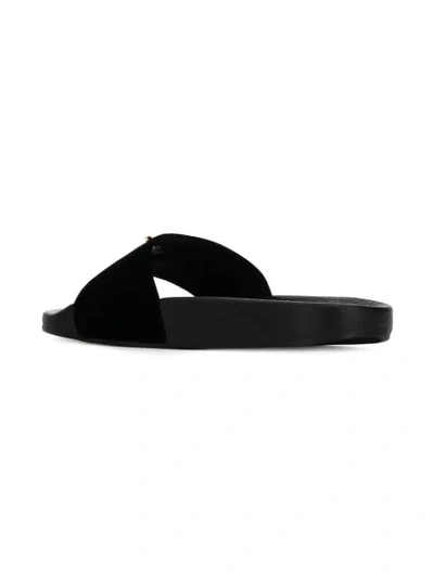 Shop Giuseppe Zanotti Brett Slides In Black