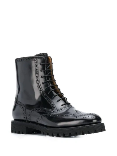Shop Church's Cammy Oxford Brogue Boots In Black