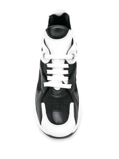 Shop Casadei Dynamic Runner Sneakers In White
