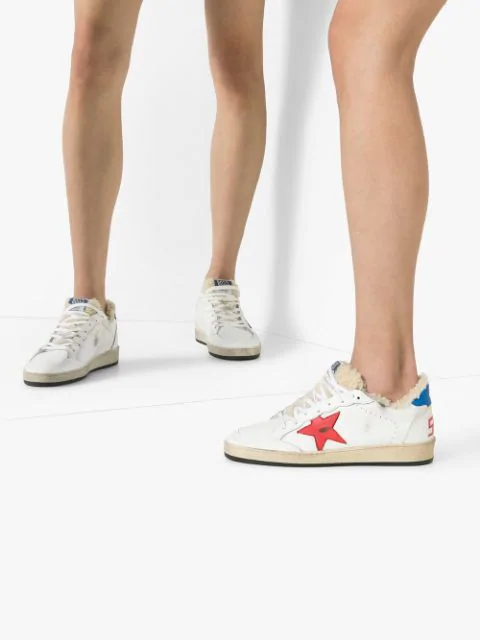 golden goose ball star shearling