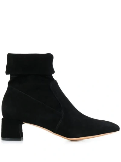 Shop Parallele Foldover Top Boots In Black