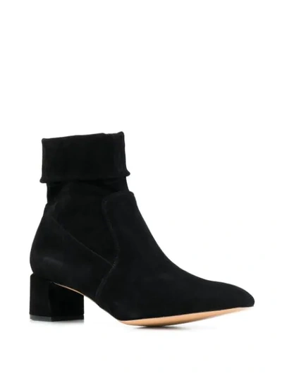 Shop Parallele Foldover Top Boots In Black