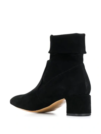 Shop Parallele Foldover Top Boots In Black