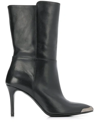 Shop Albano Toe Cap Boots In Black