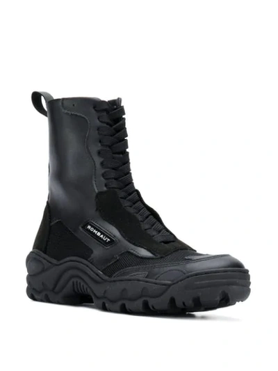 Shop Rombaut Combat Boots In Black