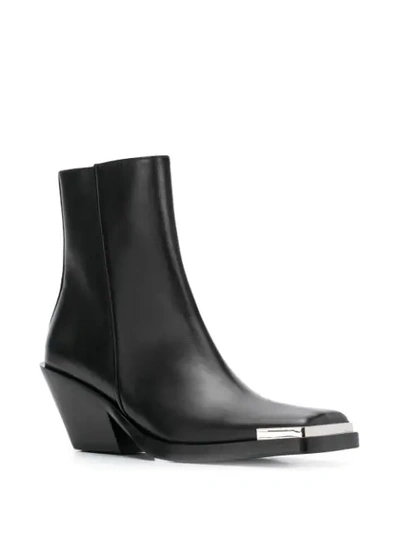 ACNE STUDIOS SQUARED TOE BOOTS - 黑色