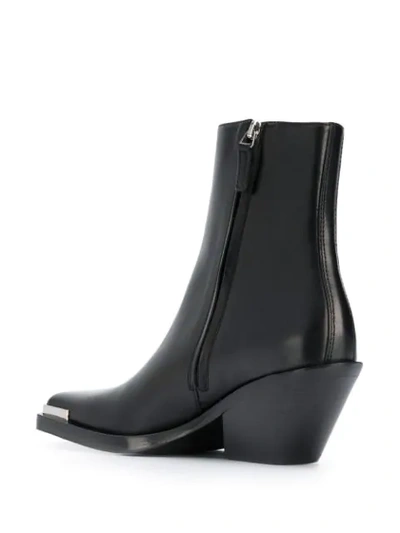 ACNE STUDIOS SQUARED TOE BOOTS - 黑色