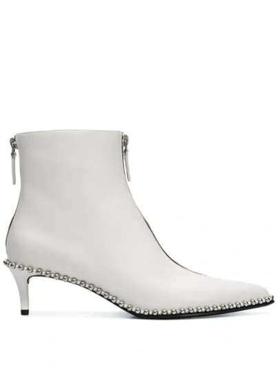 Shop Alexander Wang Eri Ankle Boots In White