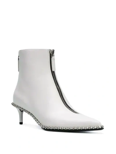 Shop Alexander Wang Eri Ankle Boots In White