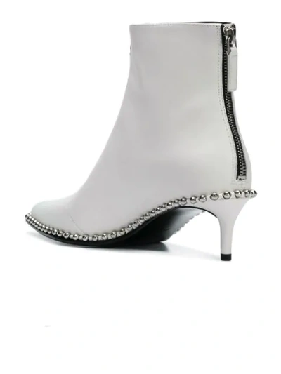 Shop Alexander Wang Eri Ankle Boots In White