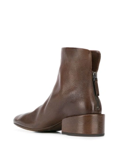 Shop Marsèll Rear Zipped Boots In Brown