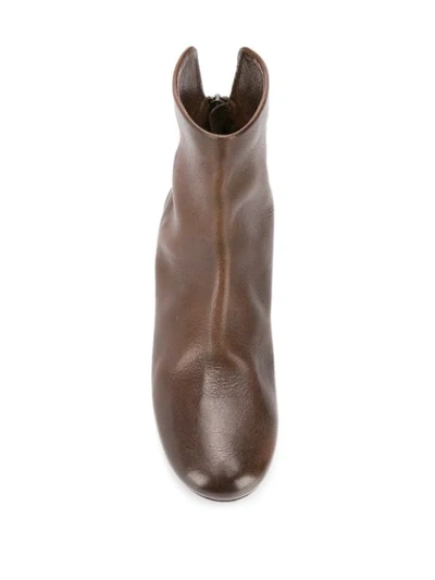 Shop Marsèll Rear Zipped Boots In Brown