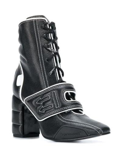 touch strap ankle boots
