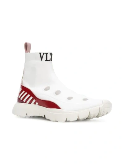 Shop Valentino Teen Heroes Her Sneakers In White