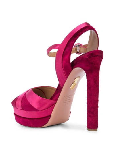 Shop Aquazzura Coquette Platform Sandals In Cabaretpink