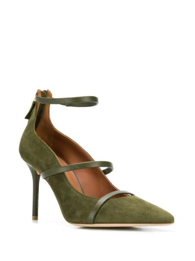 Shop Malone Souliers Robyn 85 Pumps In Green