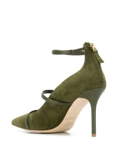 Shop Malone Souliers Robyn 85 Pumps In Green