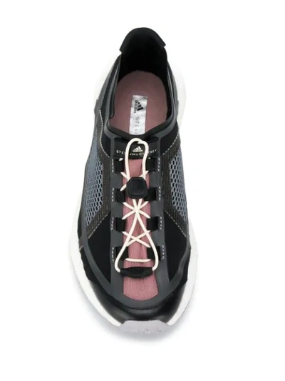 Shop Adidas By Stella Mccartney Pulseboost Hd Sneakers In Utility Black Smoked Pink