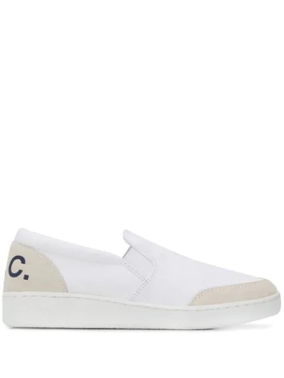 A.P.C. SLIP ON JOAN TRAINERS - 白色