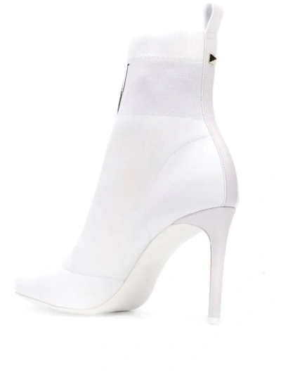 Shop Valentino Vltn Sock-boots In White