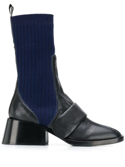 Shop Chloé Bea Half-sock Boot In Black